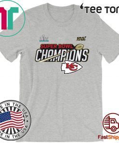 Kansas City Chiefs Super Bowl LIV Champions Trophy T-Shirt - Limited Edition