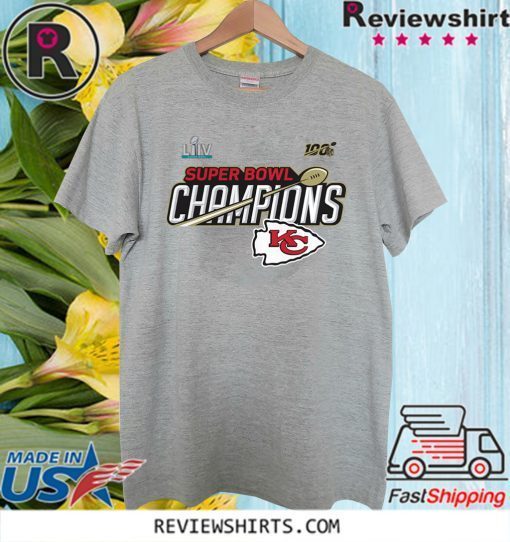 Kansas City Chiefs Super Bowl LIV Champions Trophy TShirt