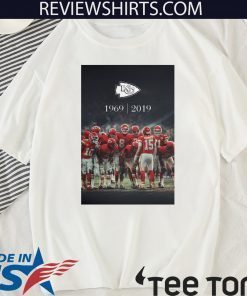Kansas city chiefs 1969-2019 Official T-Shirt