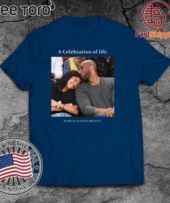 Kobe And Gigi Memorial A Celebration Of Life Kobe And Gianna Bryant T-Shirt For Mens Womens