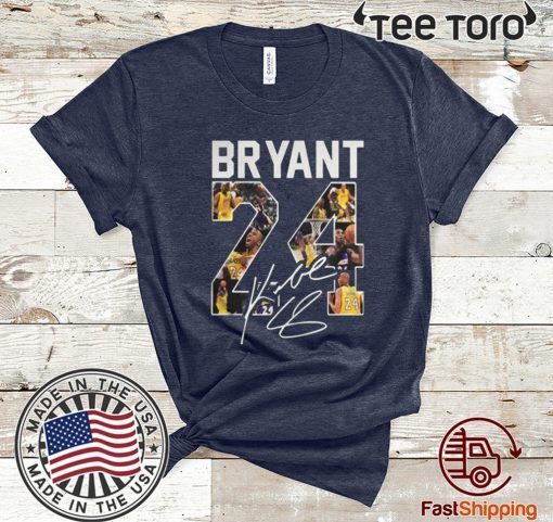 Kobe Bryant 24 Signature Official T-Shirt