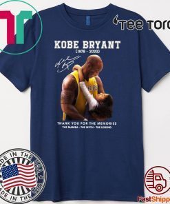 Kobe Bryant Thank You For The Memories The Mamba The Myth The Legends 24 T-Shirt