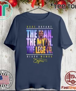 Kobe Bryant The Man The Myth The Legend Black Mamba Signature Official T-Shirt