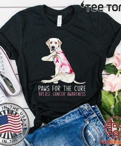 Labrador paws for the cure breast cancer awareness Official T-Shirt
