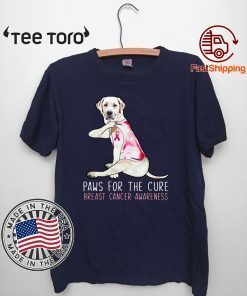 Labrador paws for the cure breast cancer awareness Official T-Shirt
