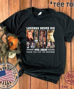 Legends Never Die Kirk Douglas 1916 – 2020 thank you for the memories For T-Shirt