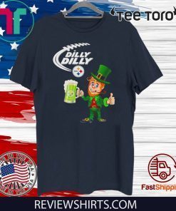 Leprechaun Dilly Dilly Pittsburgh Steelers Patrick's day Unisex T-Shirt