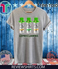 Lepreclawns Lucky Shamrock Drinking St Patrick’s Official T-Shirt