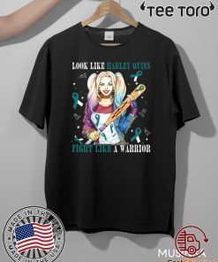 Look Like Harley Quinn Fight Like A Warrior Cervical Cancer Awareness Classic T-Shirt