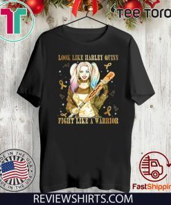 Look Like Harley Quinn Fight Like A Warrior Childhood Cancer Awareness 2020 T-Shirt