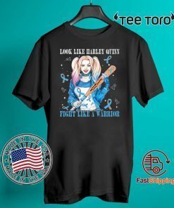 Look Like Harley Quinn Fight Like A Warrior Diabetes Awareness Official T-Shirt