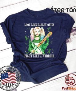 Mens Look Like Harley Quinn Fight Like A Warrior Liver Cancer Awareness T-Shirt