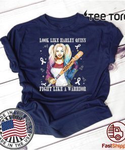 Look Like Harley Quinn Fight Like A Warrior Lung Cancer Awareness Limited Edition T-Shirt