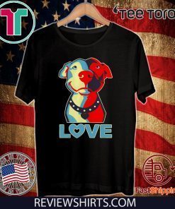 Love Pitbull sunset Official T-Shirt