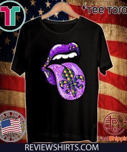 Mardi Gras Flag - Celebration Lips Fleur de Lis 2020 T-Shirt