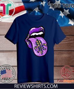 Mardi Gras Flag - Celebration Lips Fleur de Lis 2020 T-Shirt