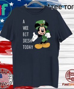 Mickey’s Mouse A Wee Bit Irish Today Official T-Shirt