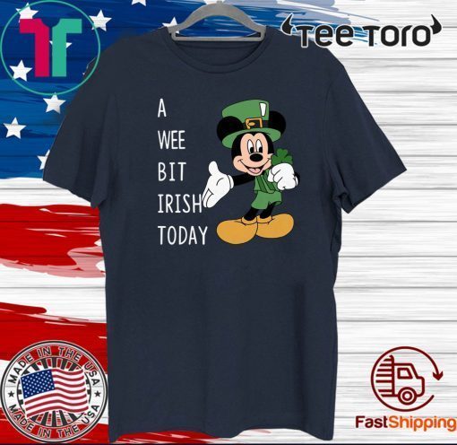 Mickey’s Mouse A Wee Bit Irish Today Official T-Shirt