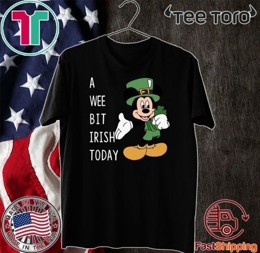 Mickey’s Mouse A Wee Bit Irish Today Official T-Shirt