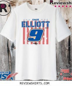 NASCAR – Chase Elliott – US Flag Official T-Shirt