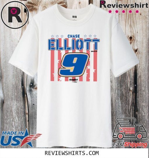 NASCAR – Chase Elliott – US Flag Official T-Shirt