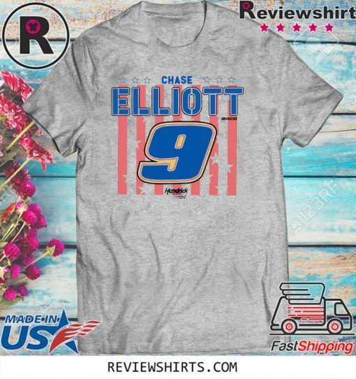 NASCAR – Chase Elliott – US Flag Official T-Shirt