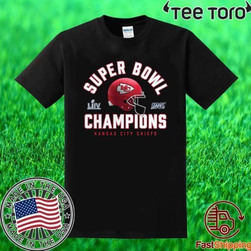 NFL Pro Line by Fanatics Branded Black Kansas City Chiefs Super Bowl LIV Champions Lateral Official T-Shirt