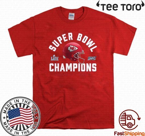 NFL Pro Line by Fanatics Branded Black Kansas City Chiefs Super Bowl LIV Champions Lateral Official T-Shirt