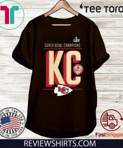 NFL Super Bowl LIV Kansas City Chiefs Champions 2020 Official T-Shirt