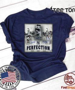 New York Yankees Perfection Don Larsen Signatures Autographed 2020 T-Shirt