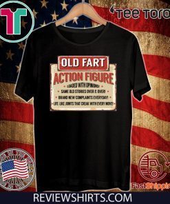 Limited Edition Old Fart Action Figure For Old Man Club T-Shirt