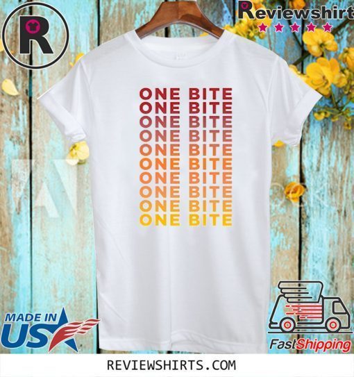 One Bite Gradient Cropped Hot T-Shirt