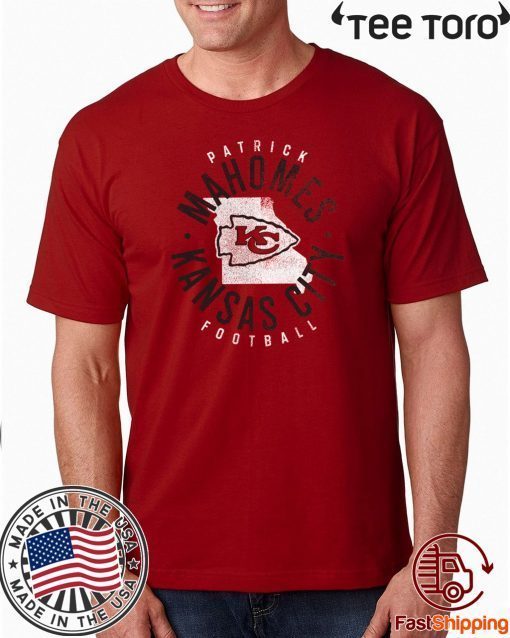 NFL Pro Line by Fanatics Branded Shirt Patrick Mahomes Red Kansas City Chiefs State T-Shirt
