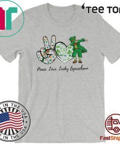 Peace Love Lucky Leprechaun Patrick Day 2020 T-Shirt