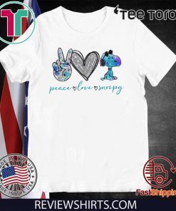 Peace Love Snoopy Funny T-Shirt