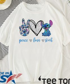 Peace Love Stitch Funny T-Shirt