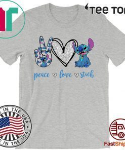 Peace Love Stitch Funny T-Shirt