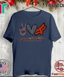 Peace love fox Multiple Sclerosis Awareness 2020 T-Shirt