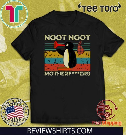Pingu Noot Noot Motherfucker Vintage Retro Tee Shirt