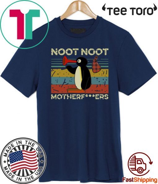 Pingu Noot Noot Motherfucker Vintage Retro Tee Shirt