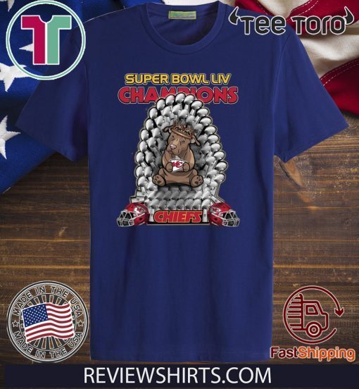 Pitbull Iron Throne Super Bowl LIV Champions Chiefs Gift T-Shirt