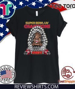 Pitbull Iron Throne Super Bowl LIV Champions Chiefs Gift T-Shirt