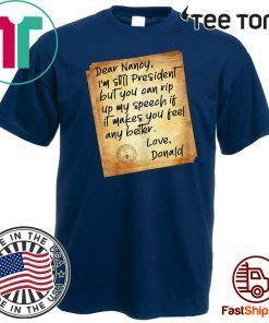 Political Humor Letter To Pelosi - President Trump Acquitted 2020 T-Shirt