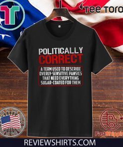 Politically Correct a term used to describe overly-sensitive pansies Official T-Shirt