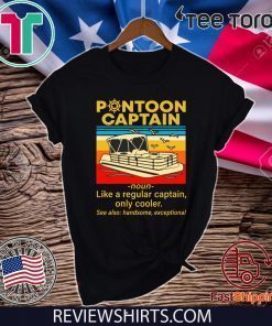 Pontoon Captain Definition Pontoon Boat 2020 T-Shirt