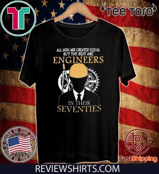 Premium All men are created equal but the best are engineers seventies 2020 T-Shirt