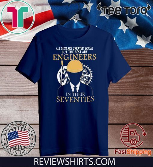 Premium All men are created equal but the best are engineers seventies 2020 T-Shirt