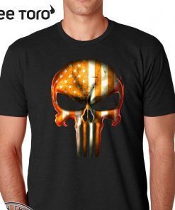 Punisher Tennessee Volunteers American Flag Official T-Shirt