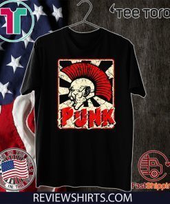 Punk rock skull skeleton rocker fans Classic T-Shirt