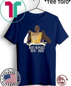 RIP KOBE BRYANT REST IN PEACE 1978 2020 OFFICIAL T-SHIRT